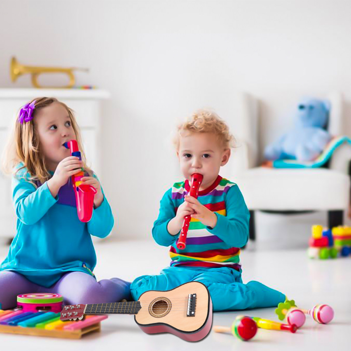 Musical Instrument I Play - Gitar Akustik Anak 21 Inci, Gitar