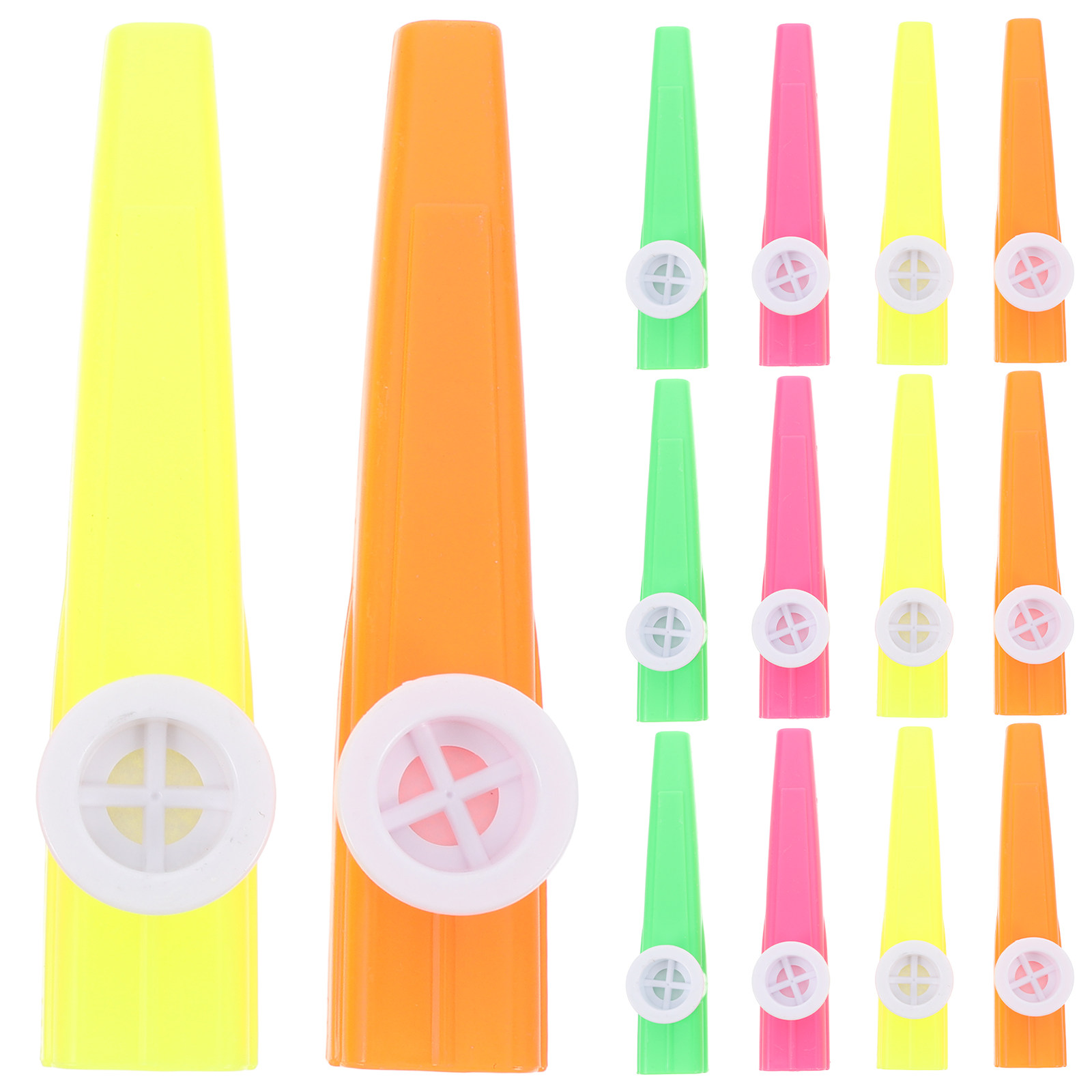 Musical Instrument I Play - 24 Buah Kazoo Plastik Berbagai Macam