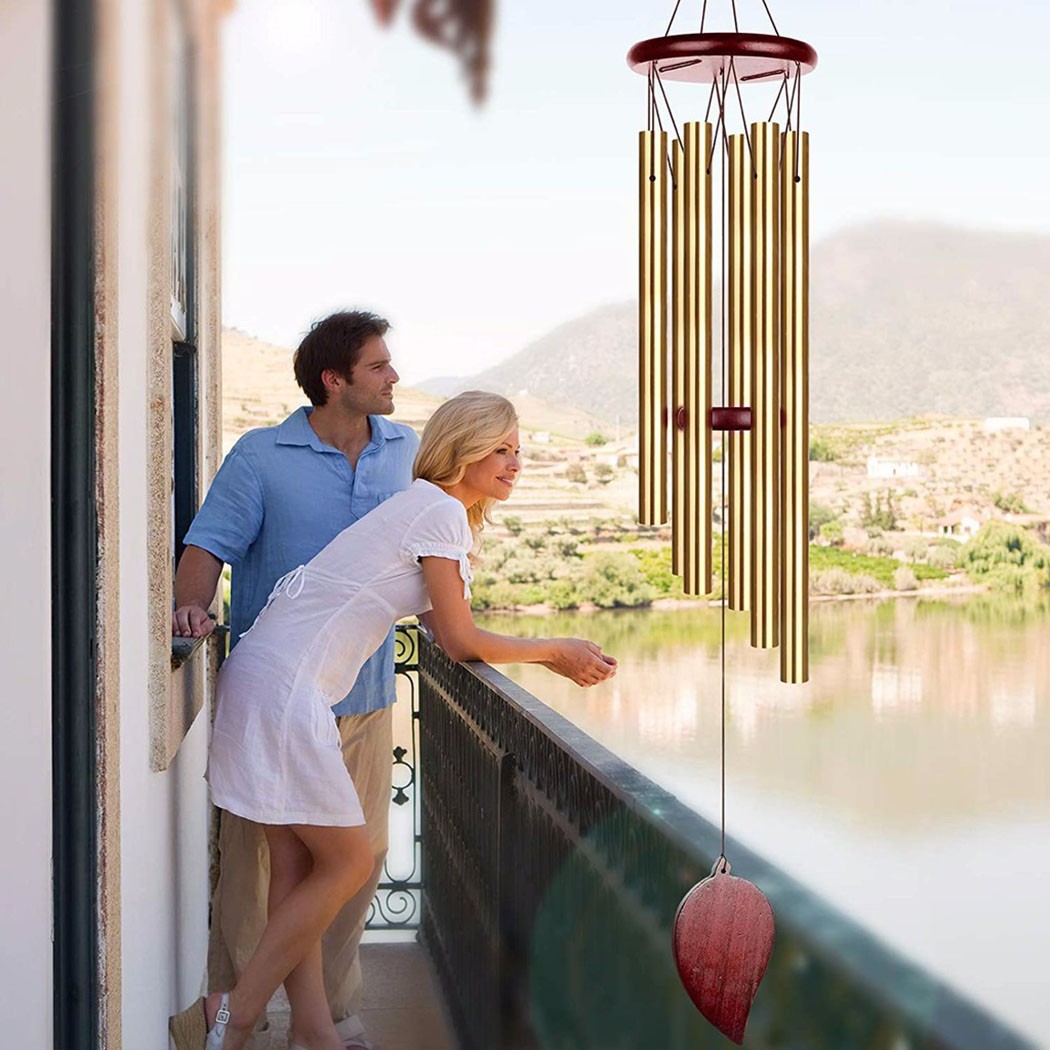 Wind Chime Tubular - Lonceng angin 6 tabung pohon uang,
