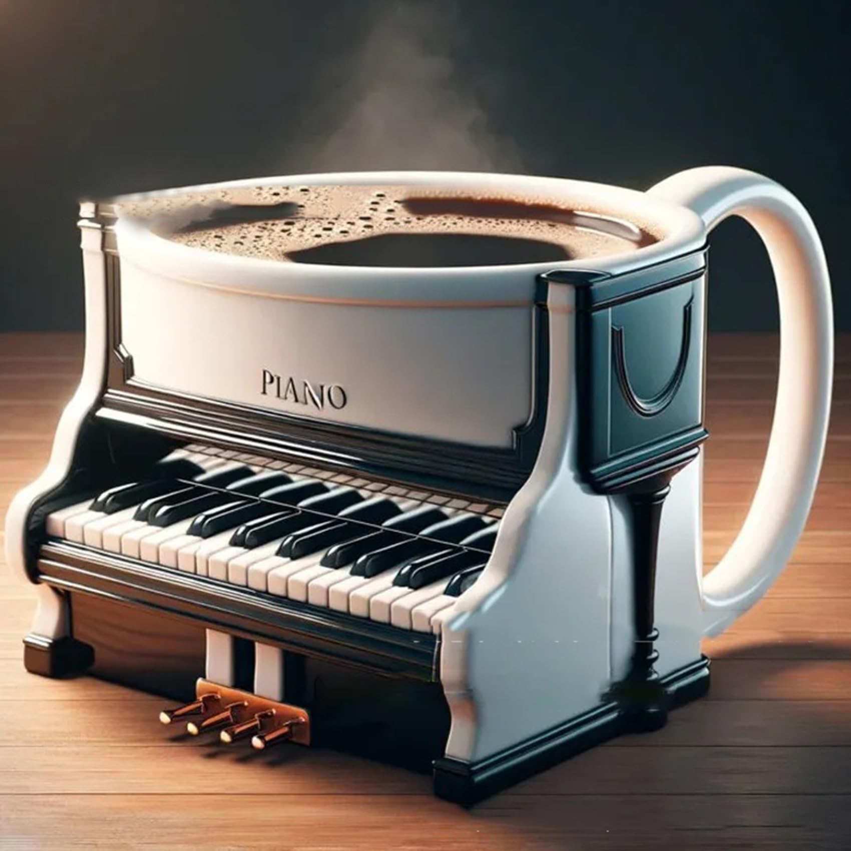 Musical Instrument Like Piano - Mug Kopi Alat Musik Baru, cangkir