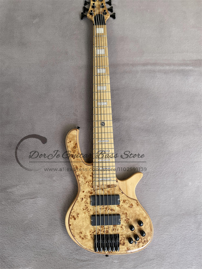 Bass Guitar Fretless - Gitar Bass 6 Senar DeOl Bass,