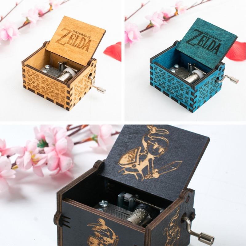 Musical Instrument Zelda - Kotak Musik Kayu Seri The Legend