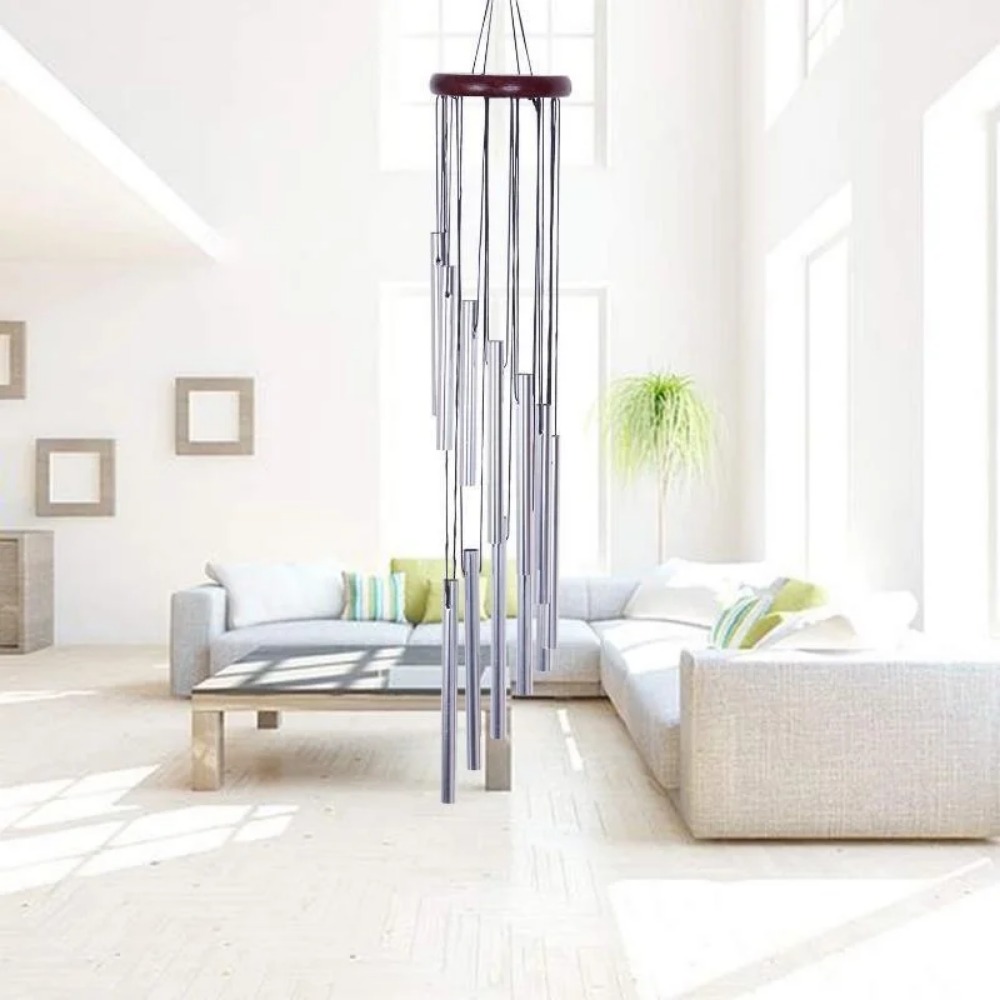 Lonceng Angin Pipa Logam Alumi - Wind Chime Tubular ulasan dan harga