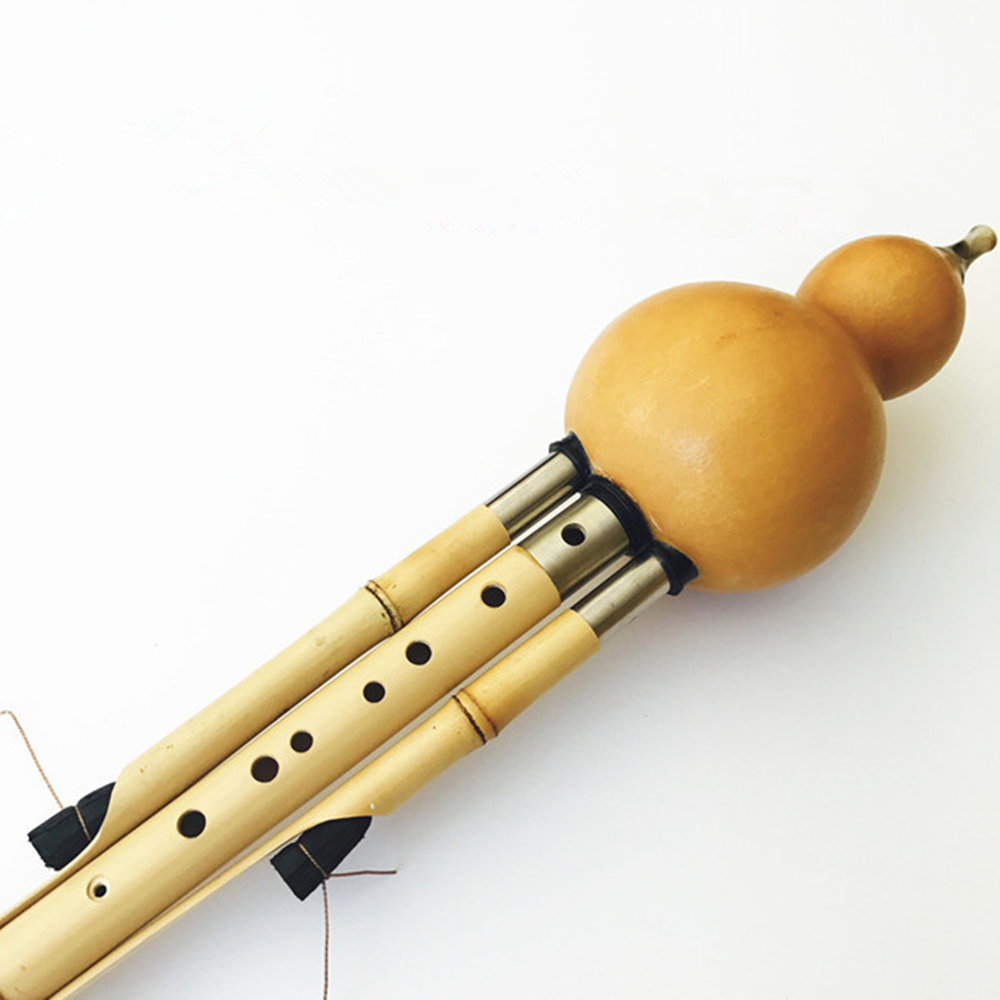 Cina Buatan Tangan Hulusi Gold - Musical Instrument In Chinese ulasan dan harga