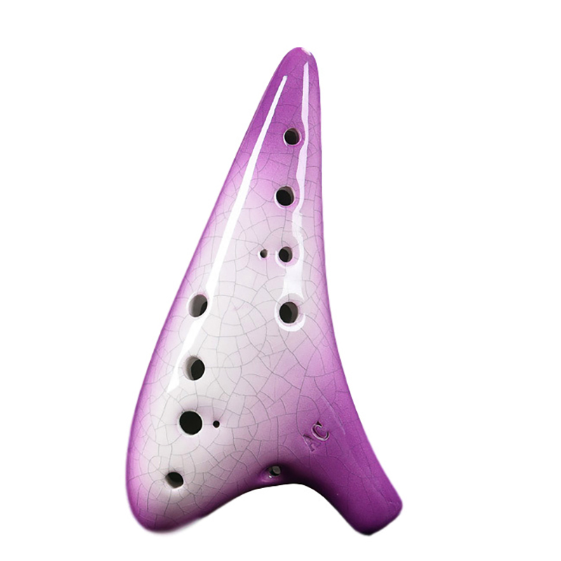 Ungu Keramik Ocarina 12 Lubang - Musical Instrument Zelda ulasan dan harga