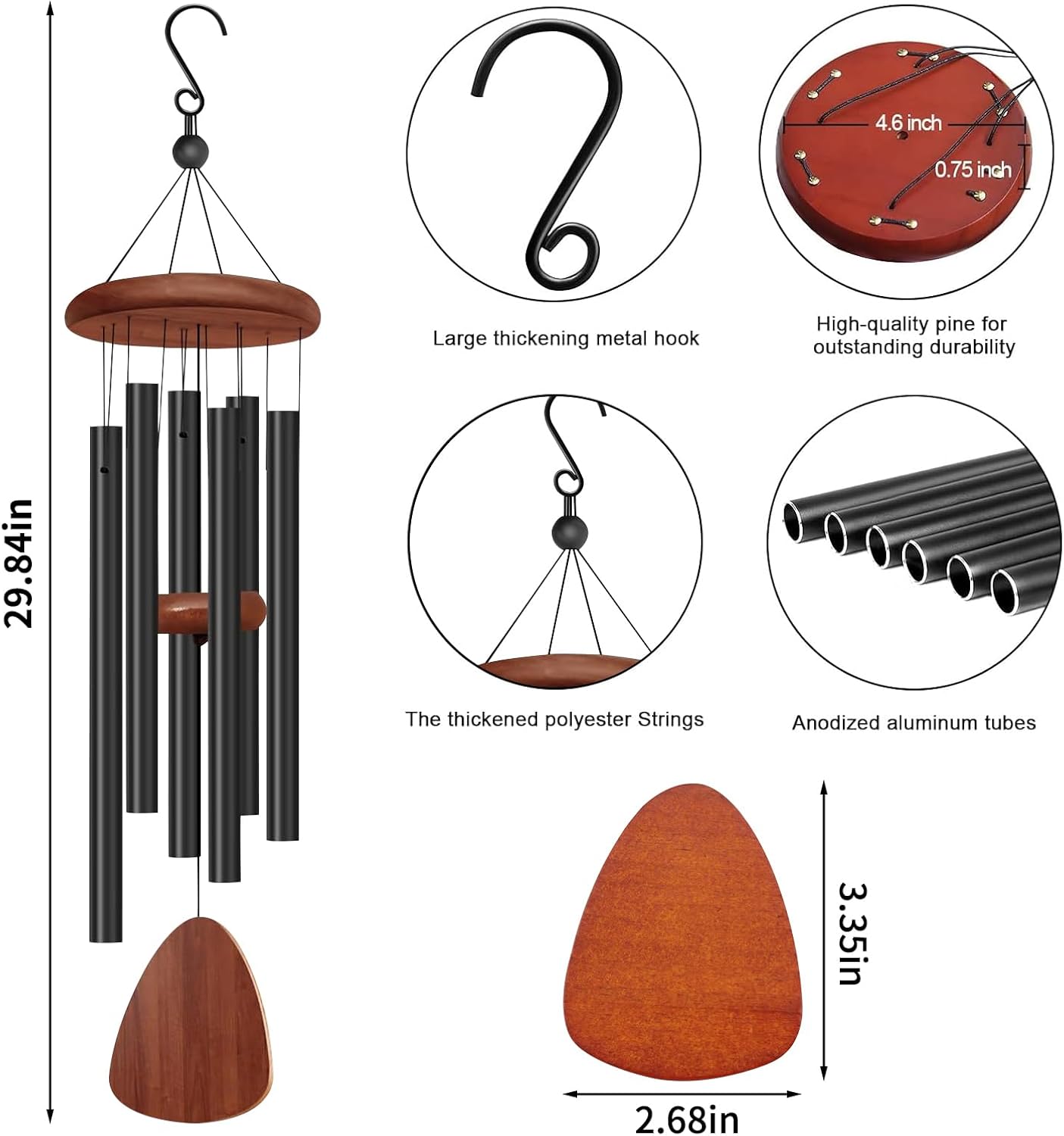 Lonceng Angin 28 Inci untuk Lu - Wind Chime Tubular ulasan dan harga