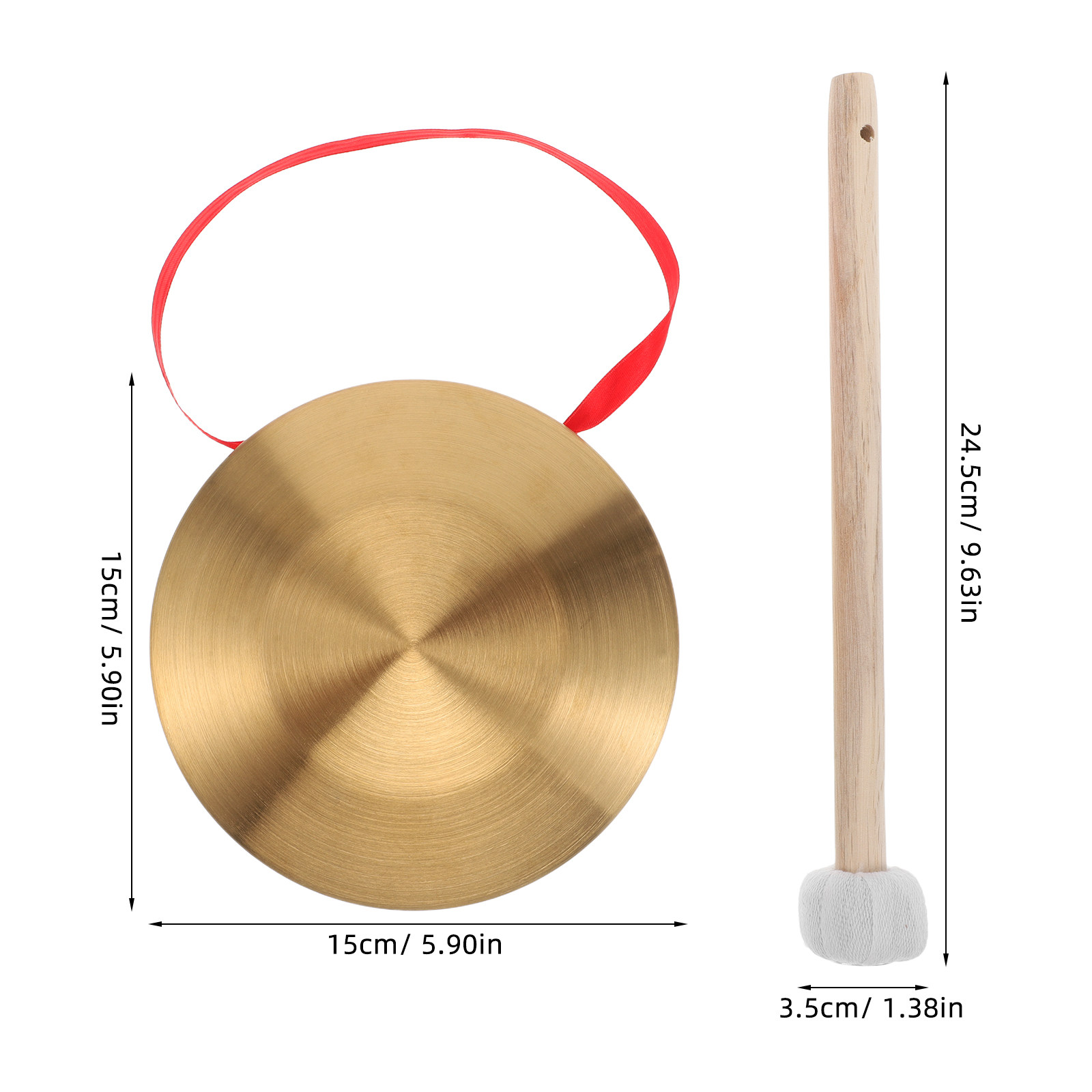 1Set Gong Mini Genggam dari Te - Musical Instrument In Chinese ulasan dan harga