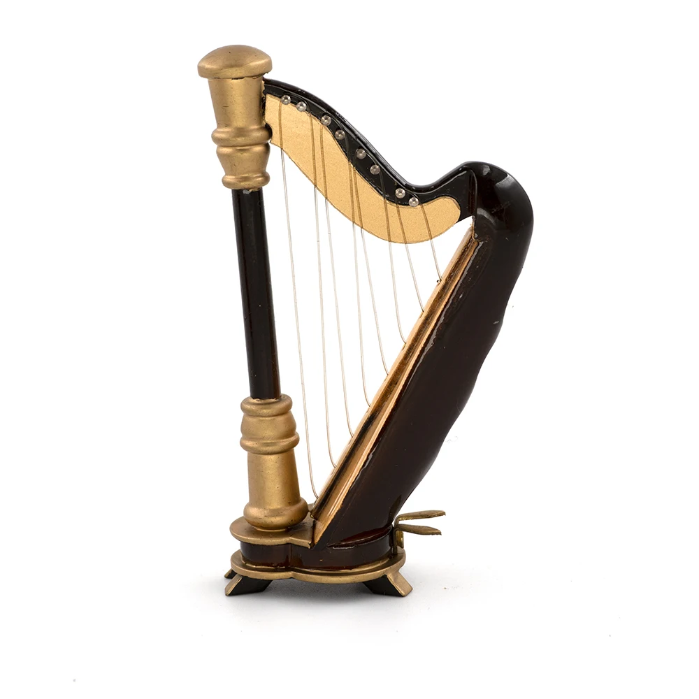 Miniatur Kayu Harpa Model Mini - Musical Instrument I Play ulasan dan harga